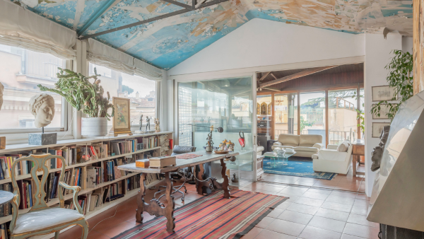 Lo studio dell'appartamento Pancrazio