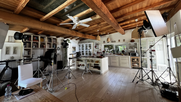 Backstage dello shooting per Turci Spezie