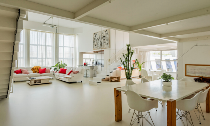 Zona living loft a Milano