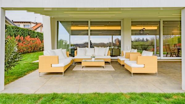 Veranda della villa Damiana