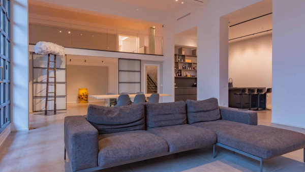 L'open space del Loft Vespero