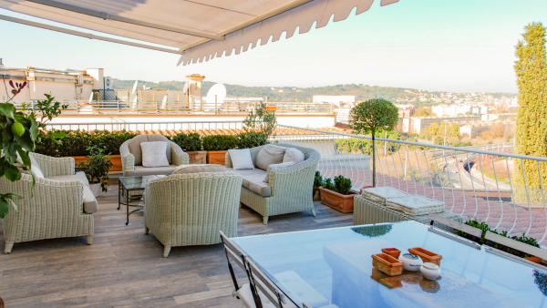 Terrazza per shooting a Roma