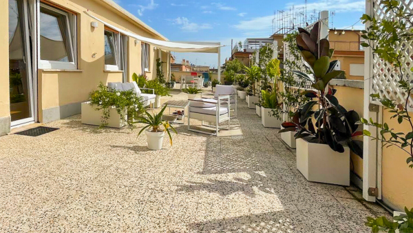 Terrazza per shooting a Roma